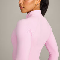 SoftMotion™ Mid Jacket with Gray Logo | Chalk Pink