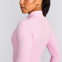 SoftMotion™ Mid Jacket with Gray Logo | Chalk Pink
