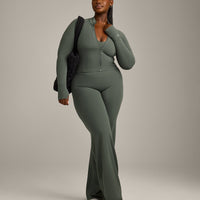 SoftMotion™ Mid Jacket with Gray Logo | Dark Khaki