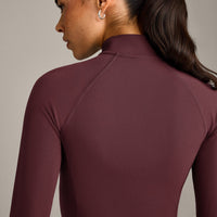 SoftMotion™ Mid Jacket with Grey Logo | Velvet Mocha