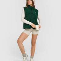 Fleece Gilet with Chest Pocket | Racing Green