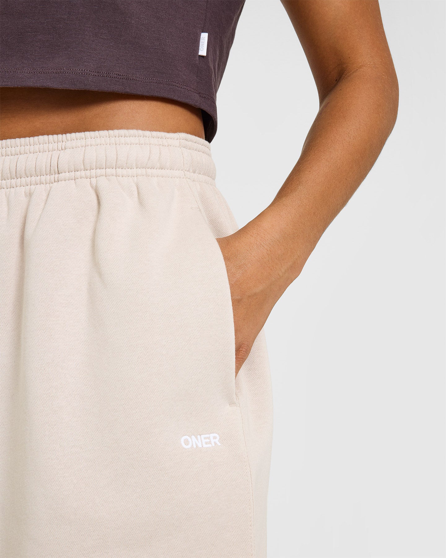 Foundations Oversized Straight Leg Joggers | Sand