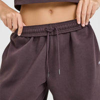 Foundations Oversized Straight Leg Joggers | Umber Brown