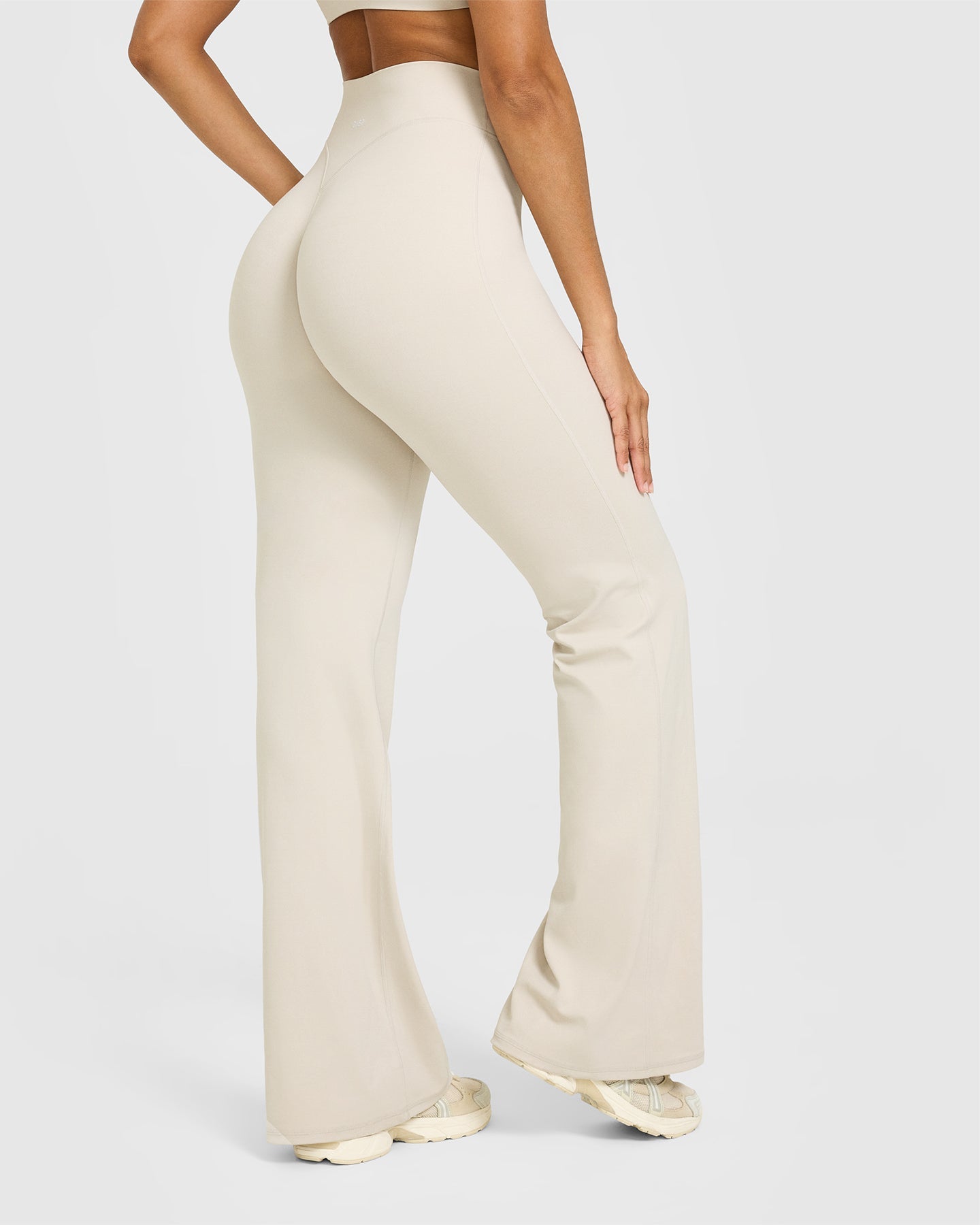 SoftMotion™ Flared Bottoms with White Logo | Sand