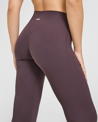 SoftMotion™ Flared Bottoms with White Logo | Dark Umber Brown