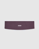 SoftMotion™ Headband with White Logo | Dark Umber Brown