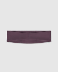 SoftMotion™ Headband with White Logo | Dark Umber Brown