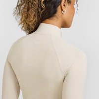 SoftMotion™ Jacket with White Logo | Sand