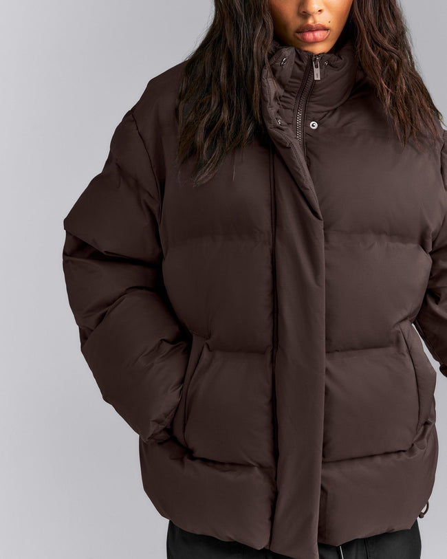 Oversized Puffer Jacket | 70% Cocoa