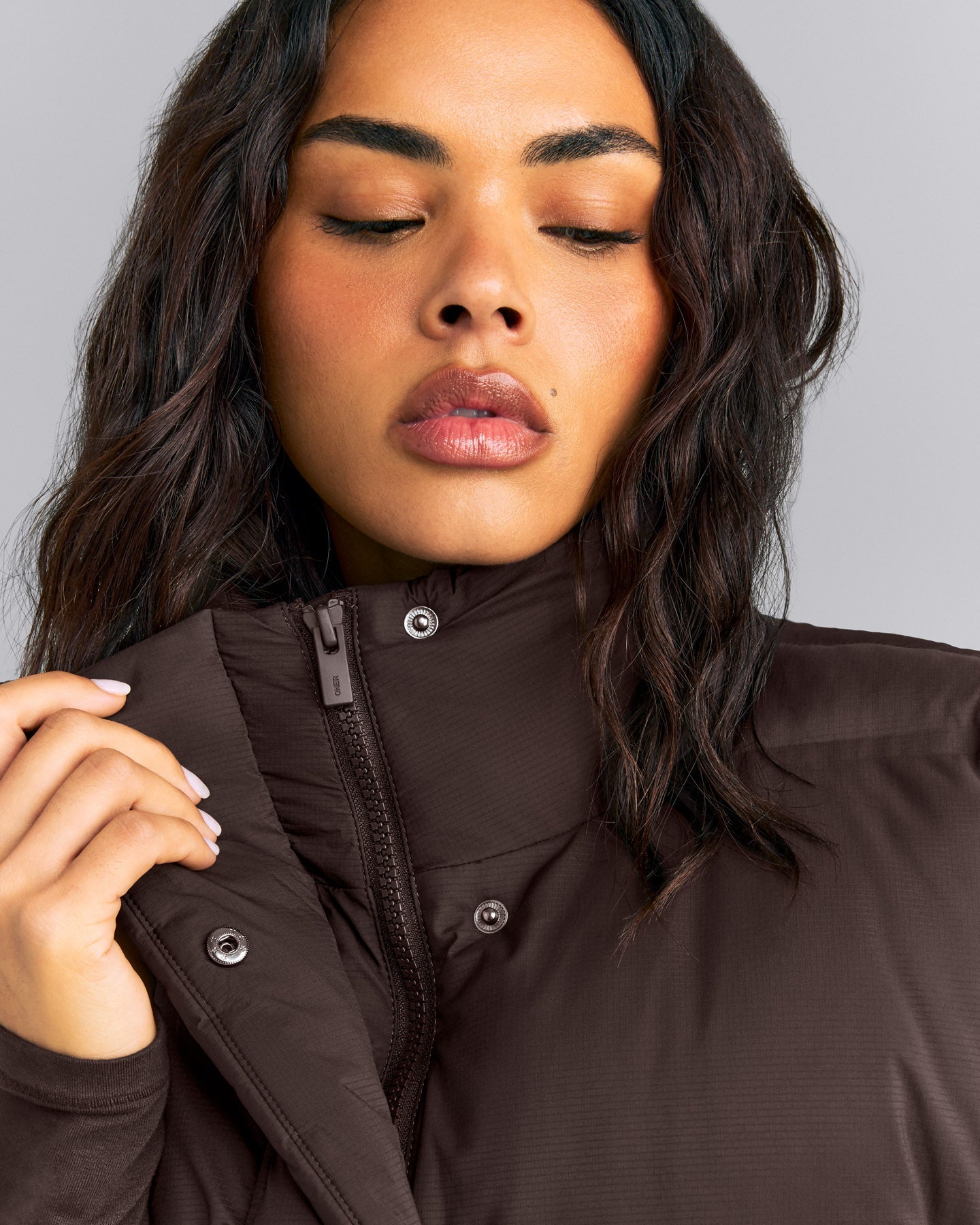 Oversized Puffer Vest | 70% Cocoa