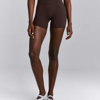 SoftMotion™ High Waisted Shorts 6" | 70% Cocoa