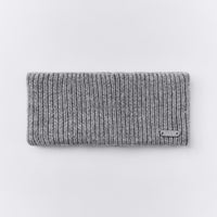 Wool Rib Knit Headband | Gray Marl