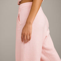 Oversized Knit Straight Leg Pants | Soft Girl Pink