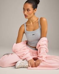 Seamless Scoop Neck Vest | Gray Marl