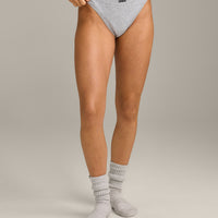 Seamless Thong | Gray Marl