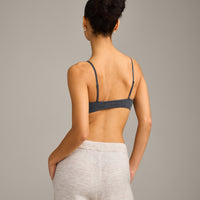 Seamless Strappy Bralette | Charcoal Marl