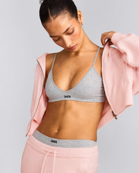 Seamless Strappy Bralette | Gray Marl