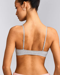 Seamless Strappy Bralette | Gray Marl