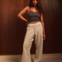 Seamless Strappy Vest | Charcoal Marl