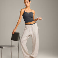 Seamless Strappy Vest | Charcoal Marl