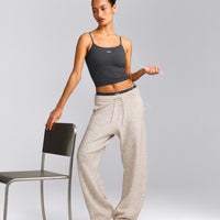Seamless Strappy Tank Top | Charcoal Marl