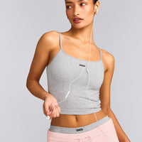 Seamless Strappy Tank Top | Gray Marl