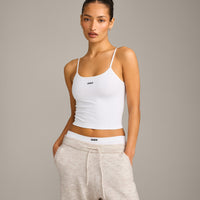 Seamless Strappy Tank Top | White