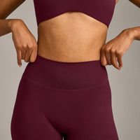 SoftMotion™ Straight Leg Bottoms with Gray Logo | Cherry Lacquer Purple