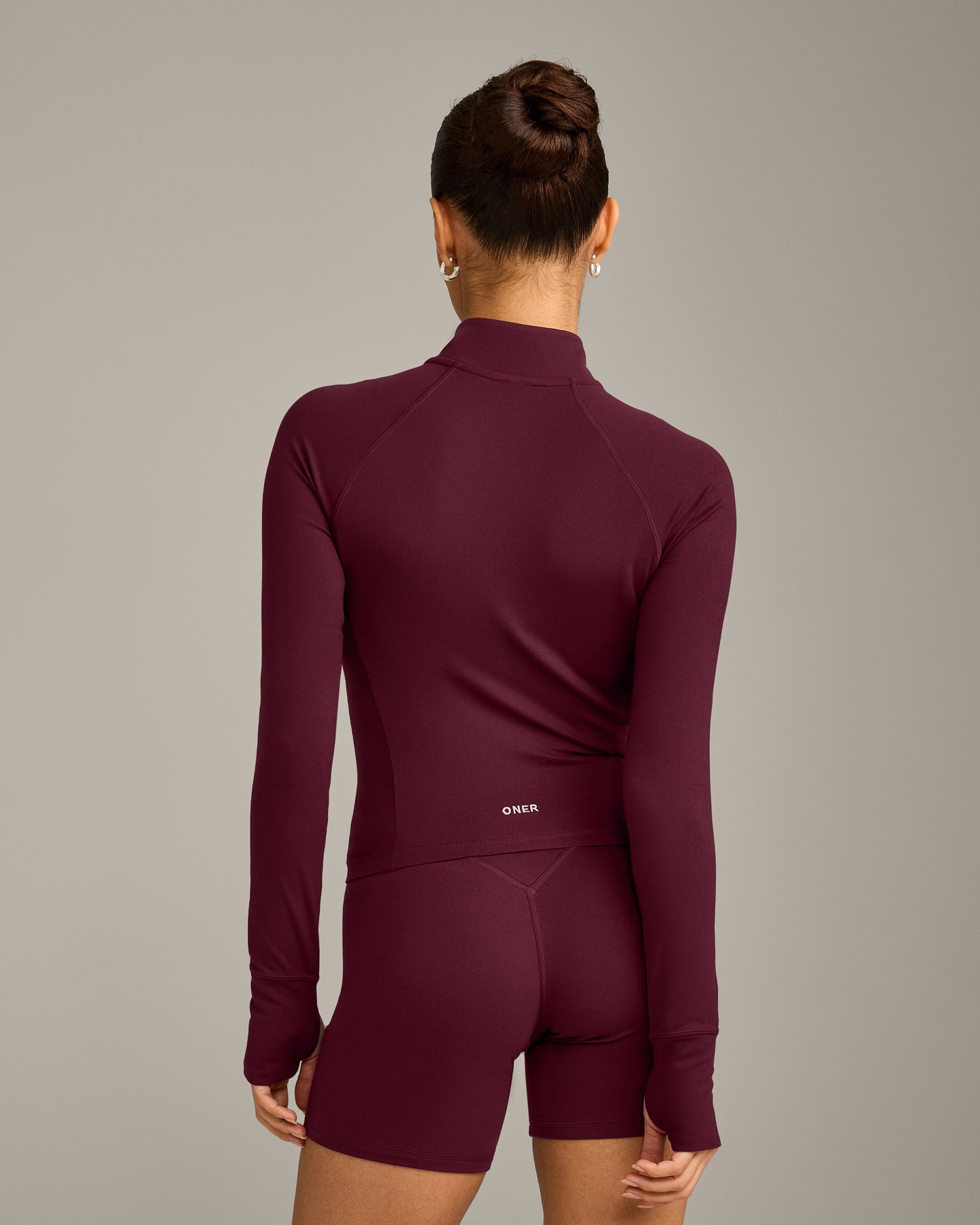 SoftMotion™ Mid Jacket with Gray Logo | Cherry Lacquer Purple