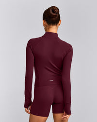 SoftMotion™ Mid Jacket with Gray Logo | Cherry Lacquer Purple
