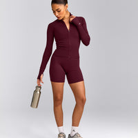 SoftMotion™ Mid Jacket with Gray Logo | Cherry Lacquer Purple