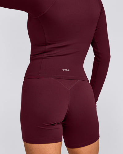 SoftMotion™ Mid Jacket with Gray Logo | Cherry Lacquer Purple