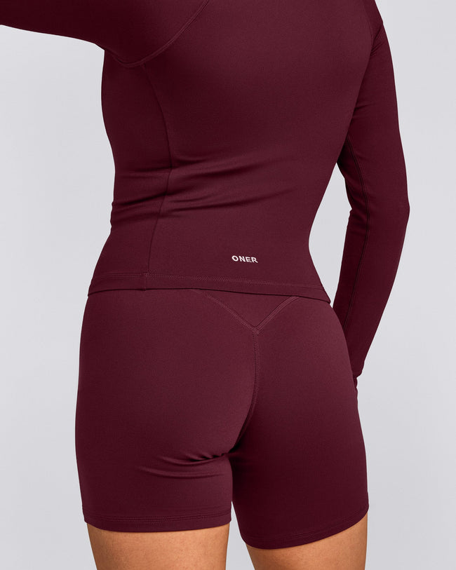 SoftMotion™ Mid Jacket with Gray Logo | Cherry Lacquer Purple