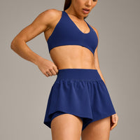 UnifiedMove Double Layer Shorts 5" with Reflective Logo | Varsity Blue