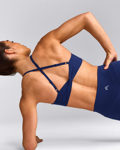 UnifiedMove™ Micro Bralette with Reflective Logo | Varsity Blue