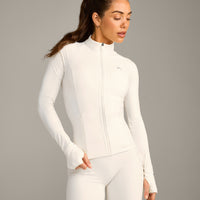 UnifiedMove Pocket Jacket with Reflective Logo | Marshmallow White