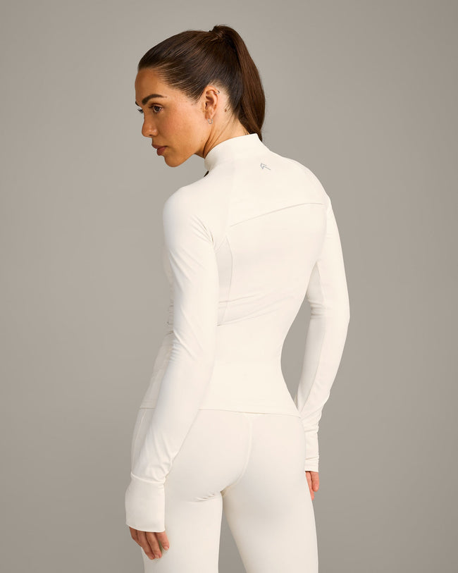 UnifiedMove Pocket Jacket with Reflective Logo | Marshmallow White