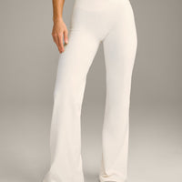 UnifiedMove Wrap Flared Bottoms with Reflective Logo | Marshmallow White