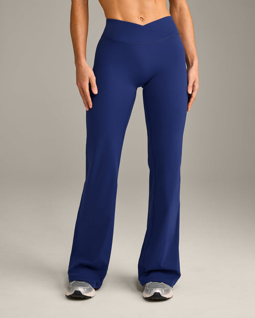 UnifiedMove™ Wrap Flared Pants with Reflective Logo | Varsity Blue