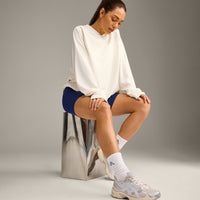 Varsity Stripe Crew Socks 3 Pack | White/Gray