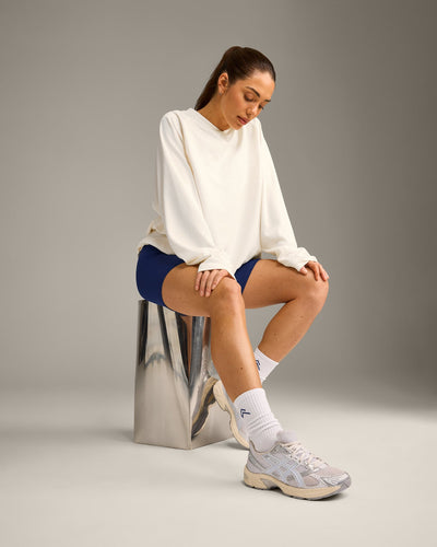 Varsity Stripe Crew Socks 3 Pack | White/Gray