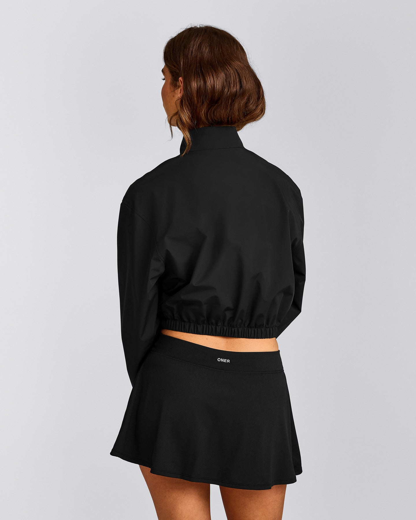 Cropped Bomber Jacket | Black