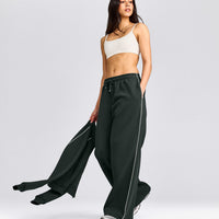 Jersey Tracksuit Straight Leg Sweatpants | Emerald Noir