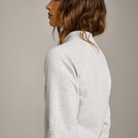 Jersey Tracksuit Zip Up Jacket | Light Gray Marl