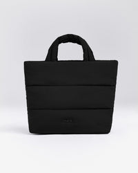 Quilted Midi Tote | Black