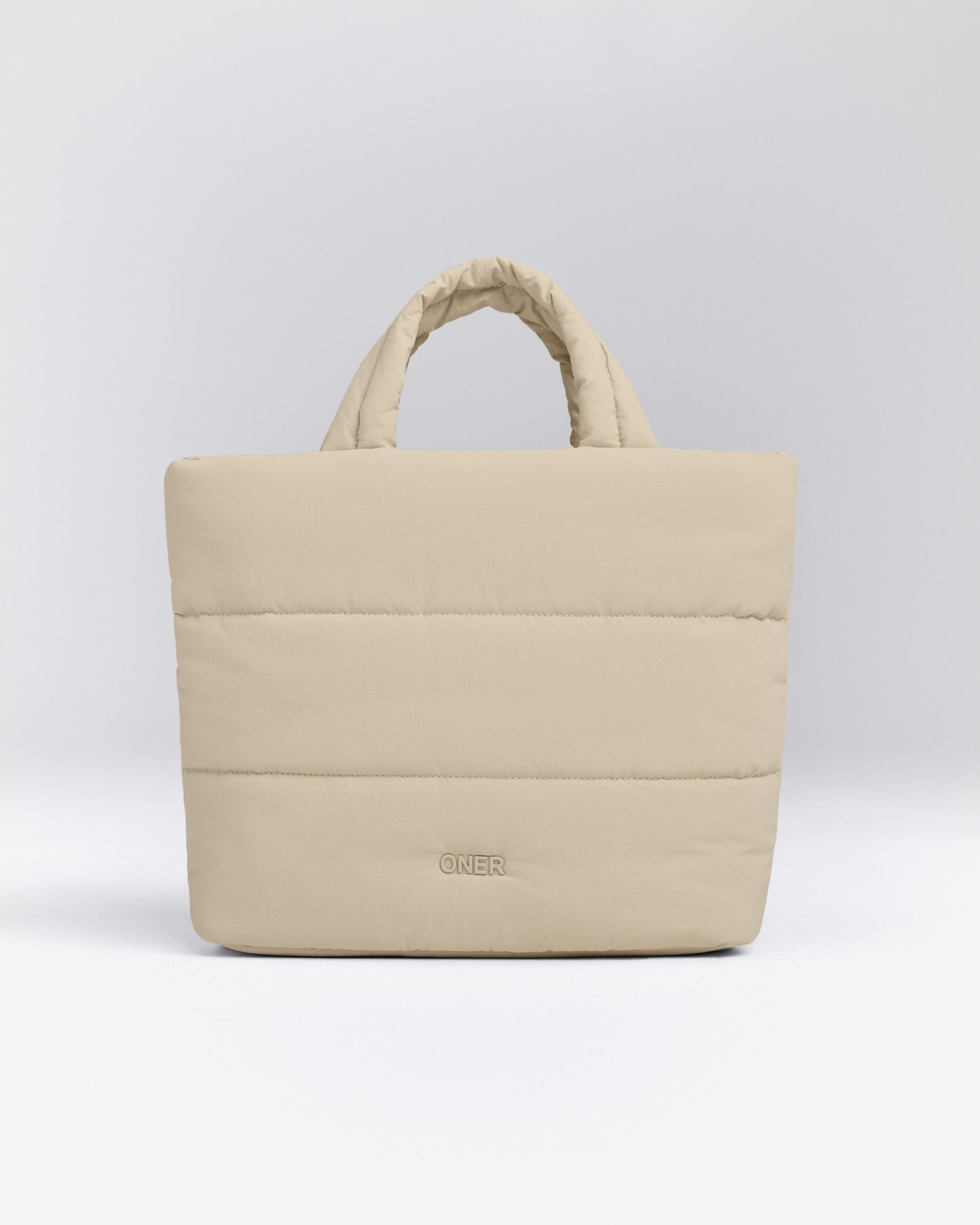 Quilted Midi Tote | Oatmeal