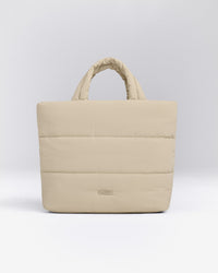 Quilted Midi Tote | Oatmeal