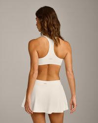 SoftMotion™ Bralette with Gray Logo | Marshmallow White
