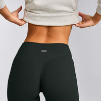 SoftMotion™ Flared Pants with Gray Logo | Emerald Noir