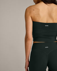 SoftMotion™ Straight Leg Pants with Gray Logo | Emerald Noir